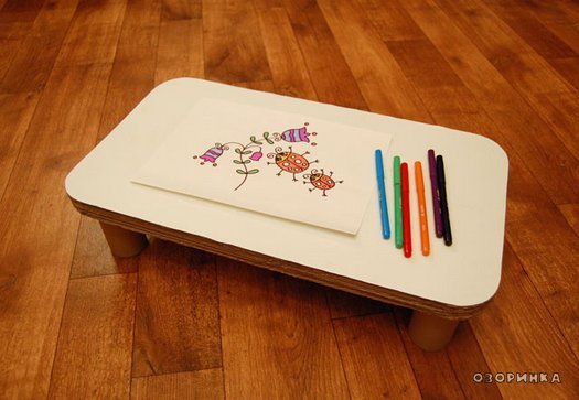  Як зробити столик з картону для дітей своїми руками
