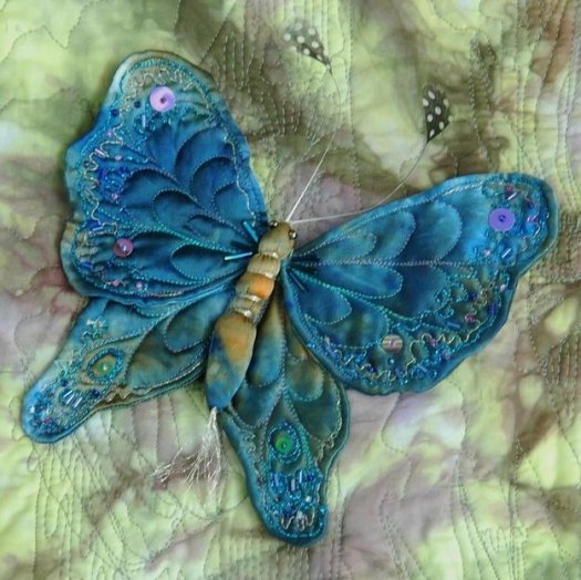  Шиємо декоративну метелика з тканини.