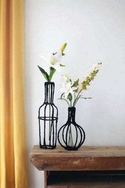  Декоративна ваза з дроту своїми руками.