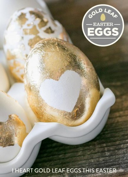  Незвичайний спосіб декору великодніх яєць з допомогою поталі.