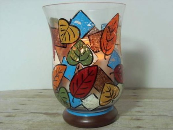  Оригінальна ідея розпису скляної вази губками
