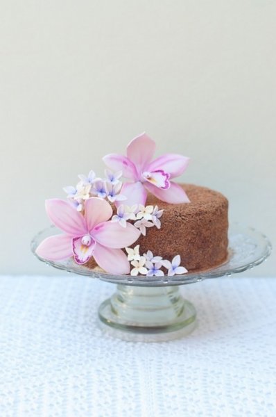  Робимо орхідею з цукрової мастики, для прикраси торта.