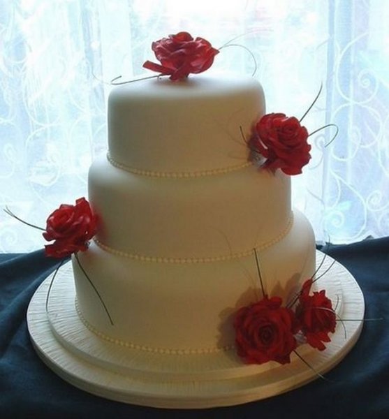  Троянда з цукрової мастики для торта, докладний майстер клас.