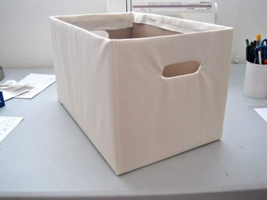 Як зробити ящик для зберігання білизни з картону і тканини МК.