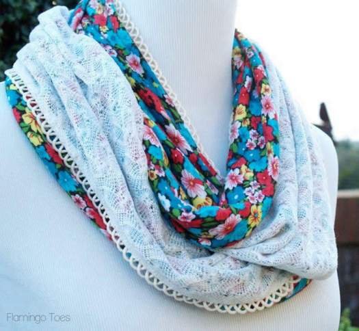  Як зшити кольоровий шарф з тканини.