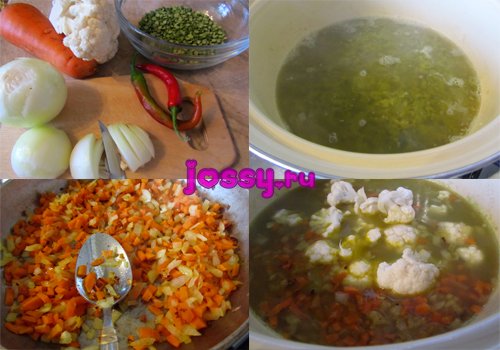  Суп гороховий   рецепт з кольоровою капустою