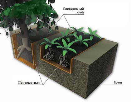  Застосування геотекстилю в садівництві і в ландшафтному дизайні
