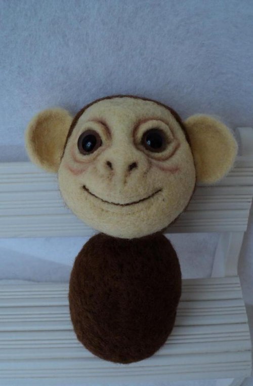  Іграшка мавпочка. Валяння з вовни для початківців