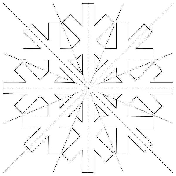 7a94b4d16f7b8e1737ac6542779c0365 Сніжинки з паперу: роздрукувати шаблони для вирізання, як скласти папір, ідеї багатогранних прикрас