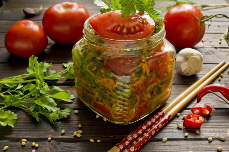 pomidory po korejjski samyjj: vkusnyjj recept bystrogo prigotovleniya106 Помідори по корейськи самий: смачний рецепт швидкого приготування