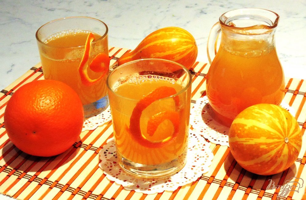 sok iz tykvy s apelsinom na zimu: recepty prigotovleniya1 Сік з гарбуза з апельсином на зиму: рецепти приготування