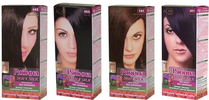 8554ab4794d0dc1b44080660ffb48a17 Фарба для волосся Горобина: палітра кольорів (фото)