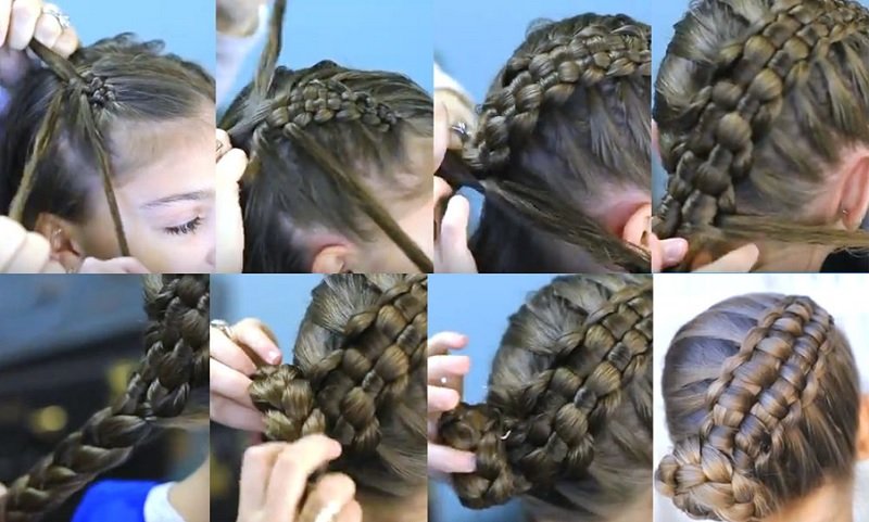 15b5bb55a6491b0a9c48399dab7f032b Зачіски з косами для дівчаток з покроковим поясненням, з фото і відео