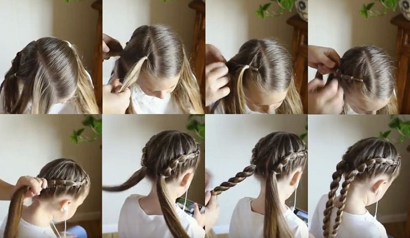6e783c4f7f3d3b07c7331820f5156926 Зачіски з косами для дівчаток з покроковим поясненням, з фото і відео