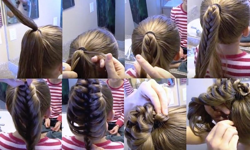 8b928cd41f50a9234628633085b5f9e5 Зачіски з косами для дівчаток з покроковим поясненням, з фото і відео