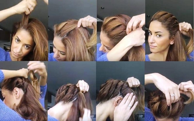 b12e8ecec68d2da5bcc9c5da92e54ba3 Грецька коса на довгі і середні волосся покроково, з фото і відео уроками