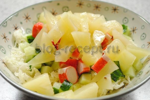 b8b32b59b74ba557a01c8abd630d4bdc Чотири рецепту салат з крабовими паличками і пекінською капустою