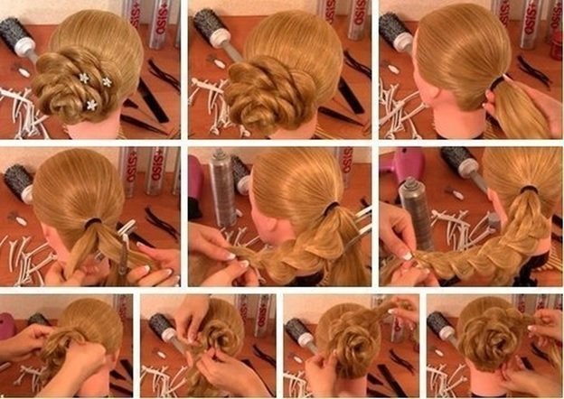 bac5c6a0d8779308104eaee836e16f98 Вечірня зачіска для дівчинки на середні і довгі волосся своїми руками з фото і відео