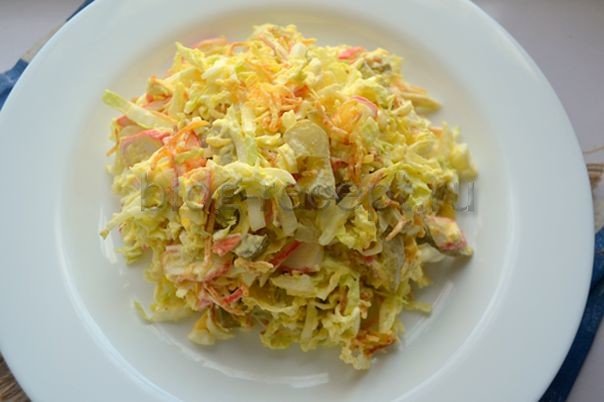 be4f11178f74a457c564b731e70170e9 Чотири рецепту салат з крабовими паличками і пекінською капустою