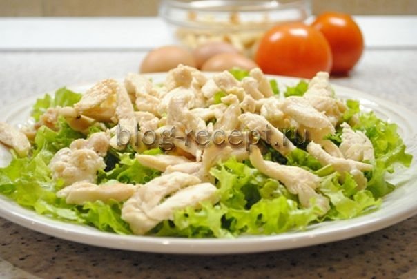 bf685506d138e3047816f89e009f39b5 Класичний і простий рецепти салату «Цезар» з куркою, покрокові з фото