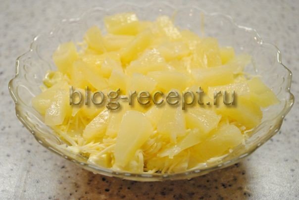 bf9a6aee27a73668acaad4a33059bc48 4 рецепти салатів з куркою, ананасами, сиром і...