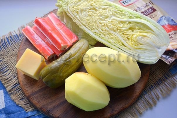 fbcfc0182a49e8bf0c436c5b818c0f2c Чотири рецепту салат з крабовими паличками і пекінською капустою