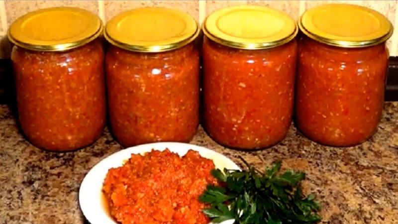 adzhika iz pomidor i chesnoka na zimu: recept prigotovleniya97 Аджика з помідор і часнику на зиму: рецепт приготування