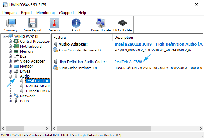kak uznat kakaya zvukovaya karta stoit na kompyutere windows 1055 Як дізнатися яка звукова карта стоїть на компютері Windows 10