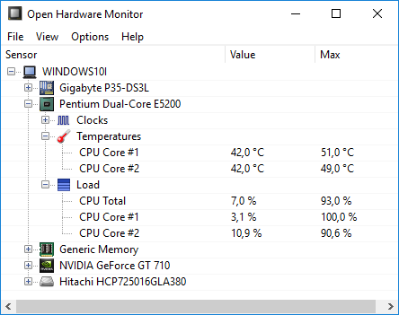 kak uznat temperaturu processora v windows 10   besplatnyjj soft22 Як дізнатися температуру процесора в Windows 10   безкоштовний софт