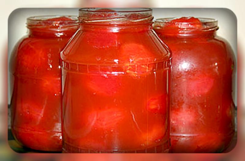 pomidory v sobstvennom soku na zimu: recepty prigotovleniya45 Помідори у власному соку на зиму: рецепти приготування