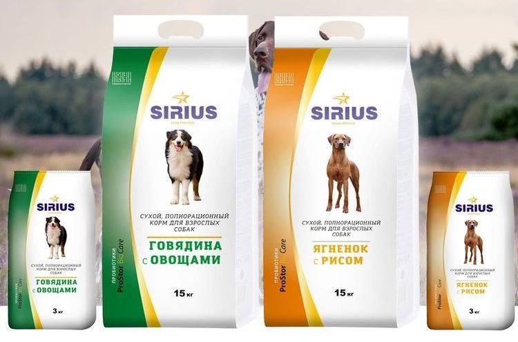 950097ce0432b52efad28c68098dc2af Корм для собак Сіріус (Sirius): відгуки, склад, ціна