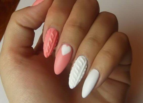modnyjj dizajjn naroshhennykh nogtejj: foto idei1643 Модний дизайн нарощених нігтів: фото ідеї