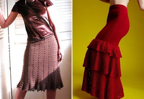  Оригінальні вязані спідниці: фото ідеї