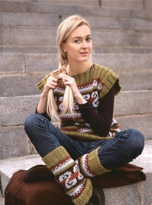  Самі красиві вязані жилети: фото ідеї