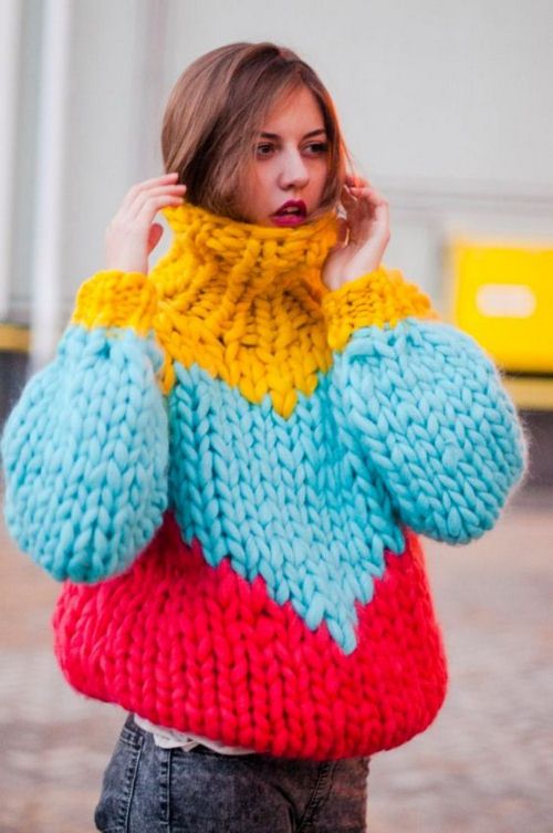 samye modnye vyazanye pulovery: foto idei1810 Самі модні вязані пуловери: фото ідеї