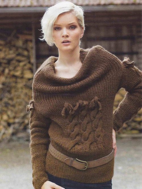 samye modnye vyazanye pulovery: foto idei1821 Самі модні вязані пуловери: фото ідеї