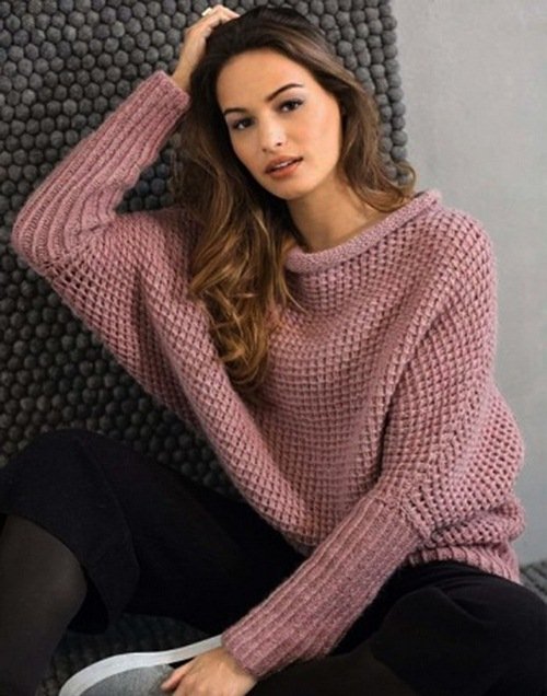 samye modnye vyazanye pulovery: foto idei1862 Самі модні вязані пуловери: фото ідеї