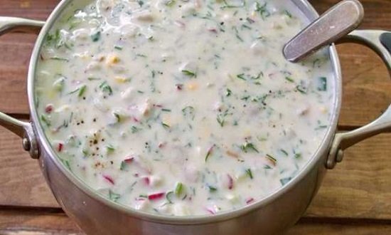 84f253e16b95521b18715db293ed2644 Окрошка на кефірі з куркою — 7 класичних рецептів приготування холодного супу
