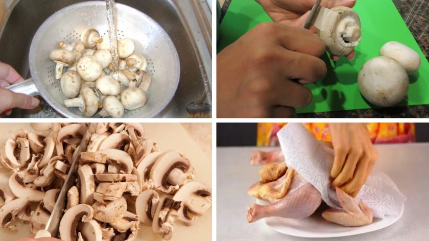 3921e919b03ec018d60dc21db882d646 Курячі стегна з грибами: в духовці на сковороді, з сиром, з картоплею, рецепт з фото