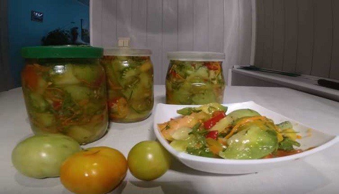 162f255dce8b38920e1e427c27003625 Салат із зелених помідорів на зиму — прості рецепти смачного салату в банках