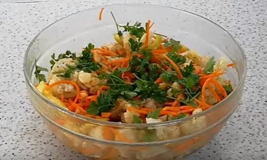 1fcf08c0d11c78897bd19f64ba80b3b5 Салат з цвітної капусти по корейськи з морквою — дуже смачні рецепти приготування