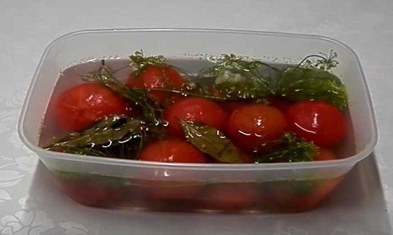 63ecb775cc6b665bbb58dcd3cf319bd4 Як приготувати смачні малосольні помідори з часником і кропом