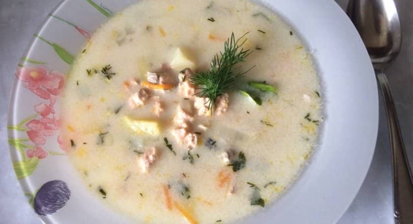 077d6a67af68809ede7974c36661f80e Сирний суп з горбушею: юшка з консервованої і свіжої риби з плавленим сиром, рецепти з фото, як приготувати з пшоном