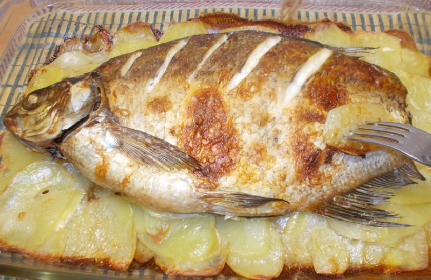 62b08933272a2ef6f85bf5ece2ce1ee9 Лящ в духовці з картоплею: як приготувати у фользі з майонезом, рецепти приготування запеченої риби з картоплею