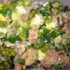 9f2d0b9f20f344fe8ab4c23077160589 Салат з консервованої горбуші: прості рецепти з фото, дуже смачний салат з картоплею, сиром і яйцем, як зробити покроково шарами з огірком
