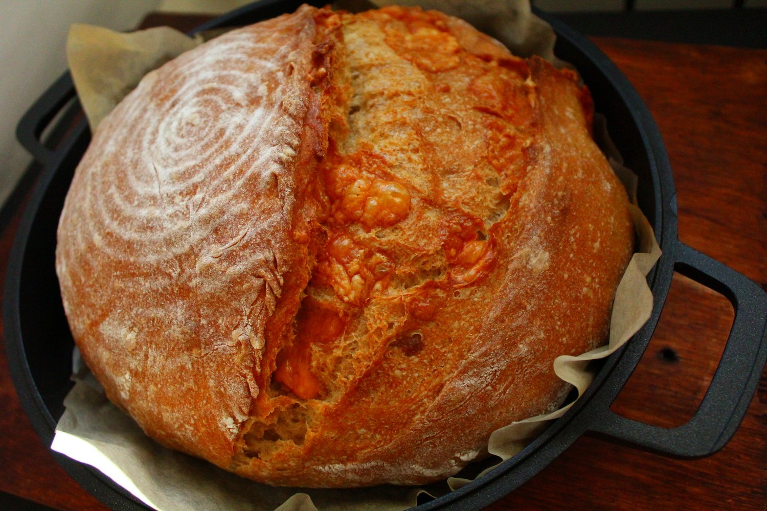 pshenichno rzhanojj khleb s syrom: poshagovyjj recept khleba na opare pulish57 Пшенично житній хліб з сиром: покроковий рецепт хліба на опарі пулиш